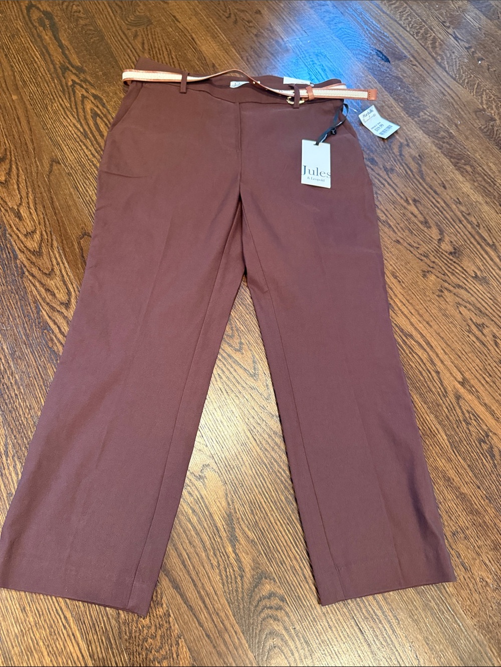 Jules & Leopold women’s brown capri chinos